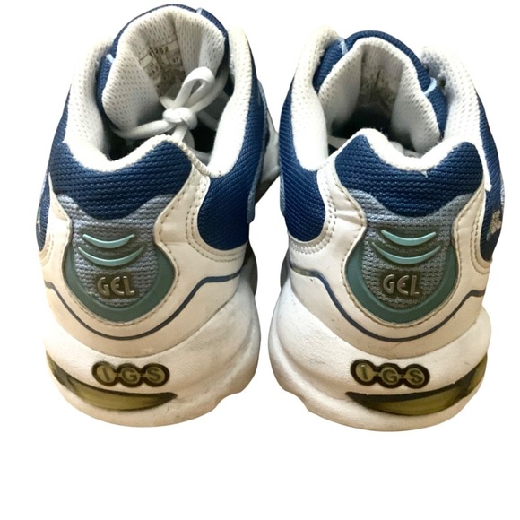 Asics Gel (TN676) Running Women's Shoes Multi-Color Size 6.5 White Gray Blue - Picture 4 of 6